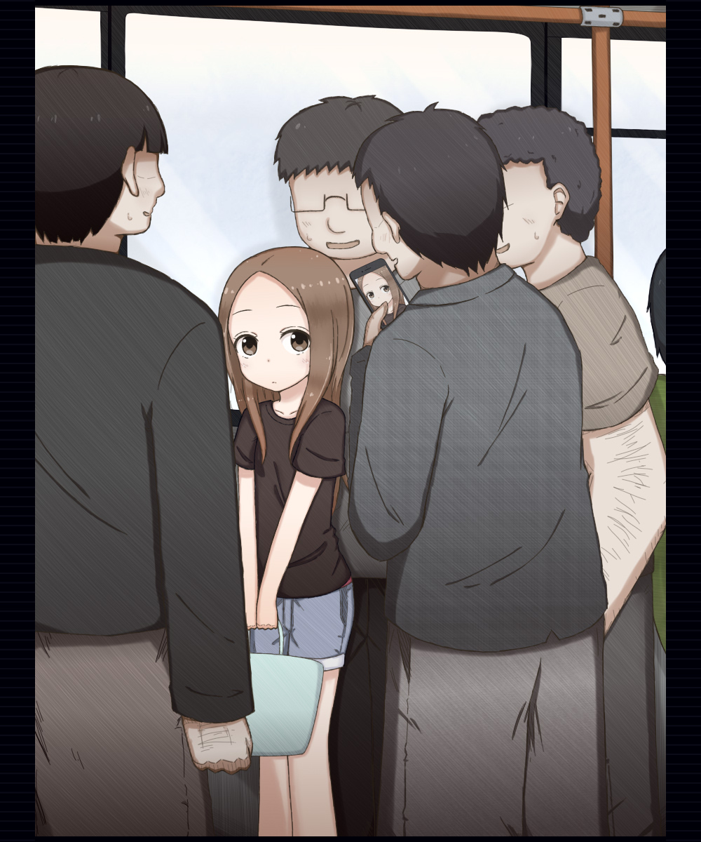Kimouta ni Shuudan Chikan Sarechau Takagi-san no Hanashi page 4 full