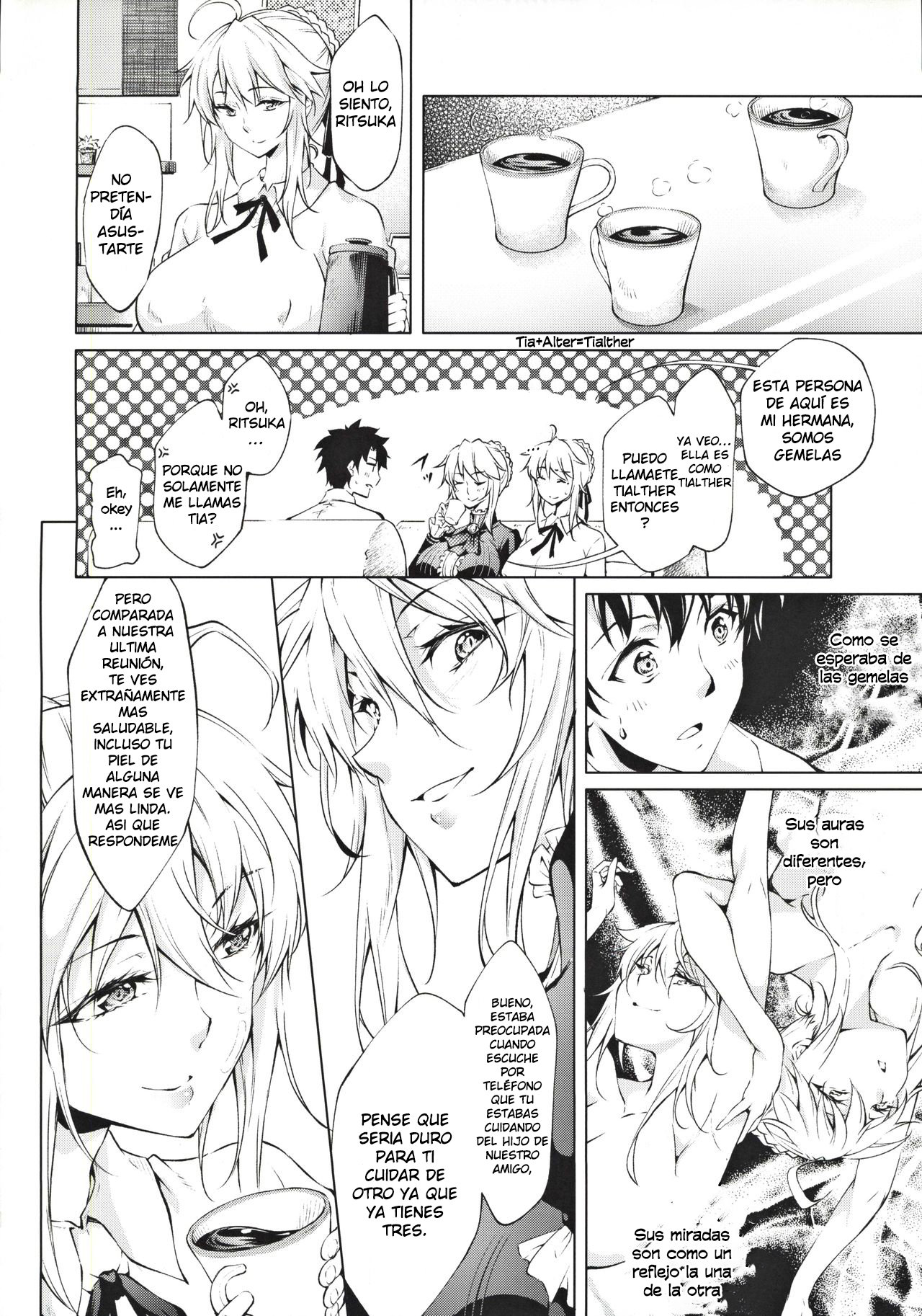 Pendra Shimai no Seijijou | La situacion sexual con las gemelas Pendragon page 6 full