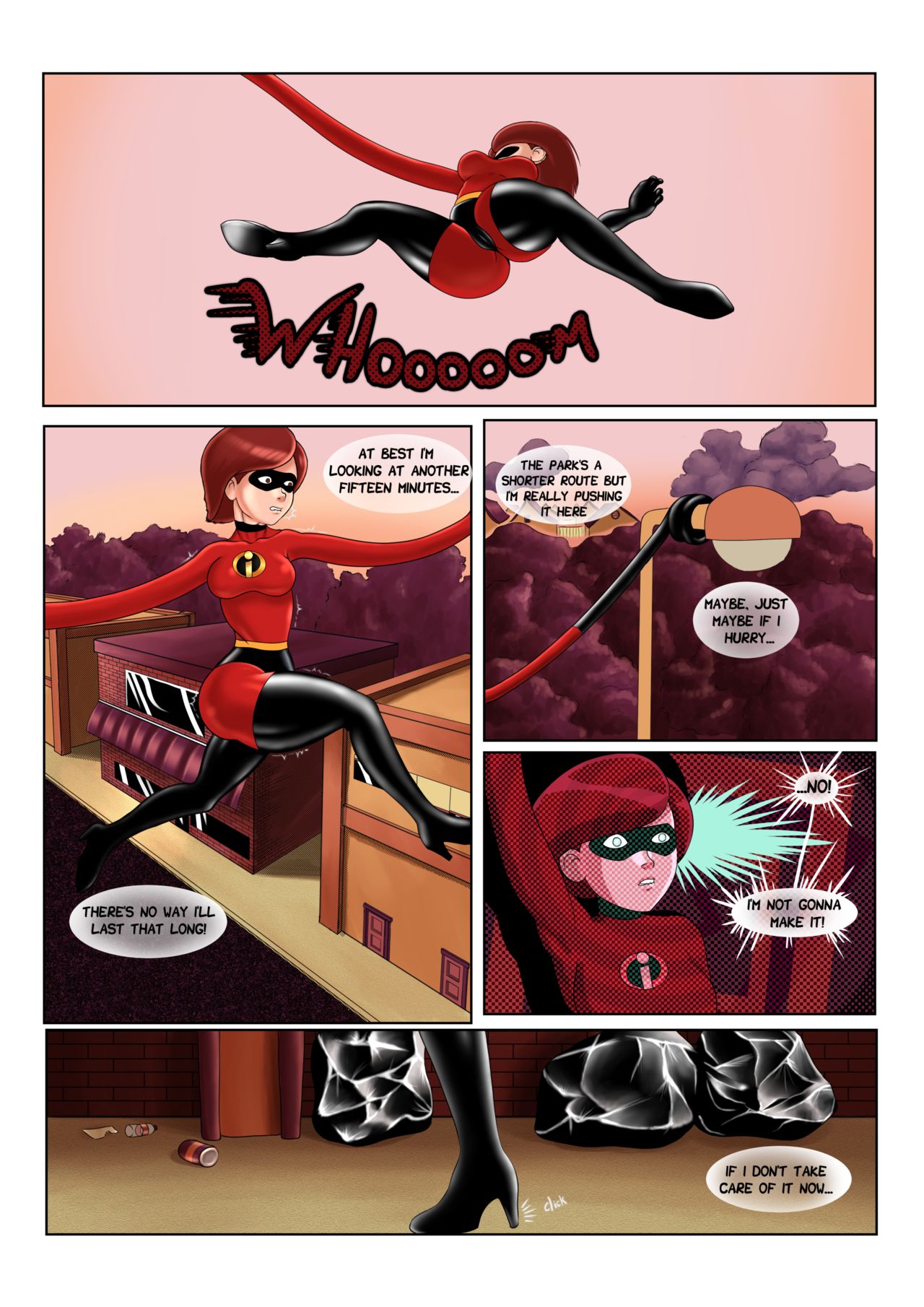 Blackmailing Elastigirl page 1 full