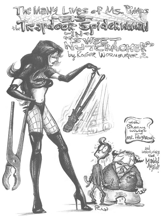 Eros Comix  - The Many Lives of Ms. Pumps as The Trapdoor Spiderwoman in Sweet Nutcracker page 3 full