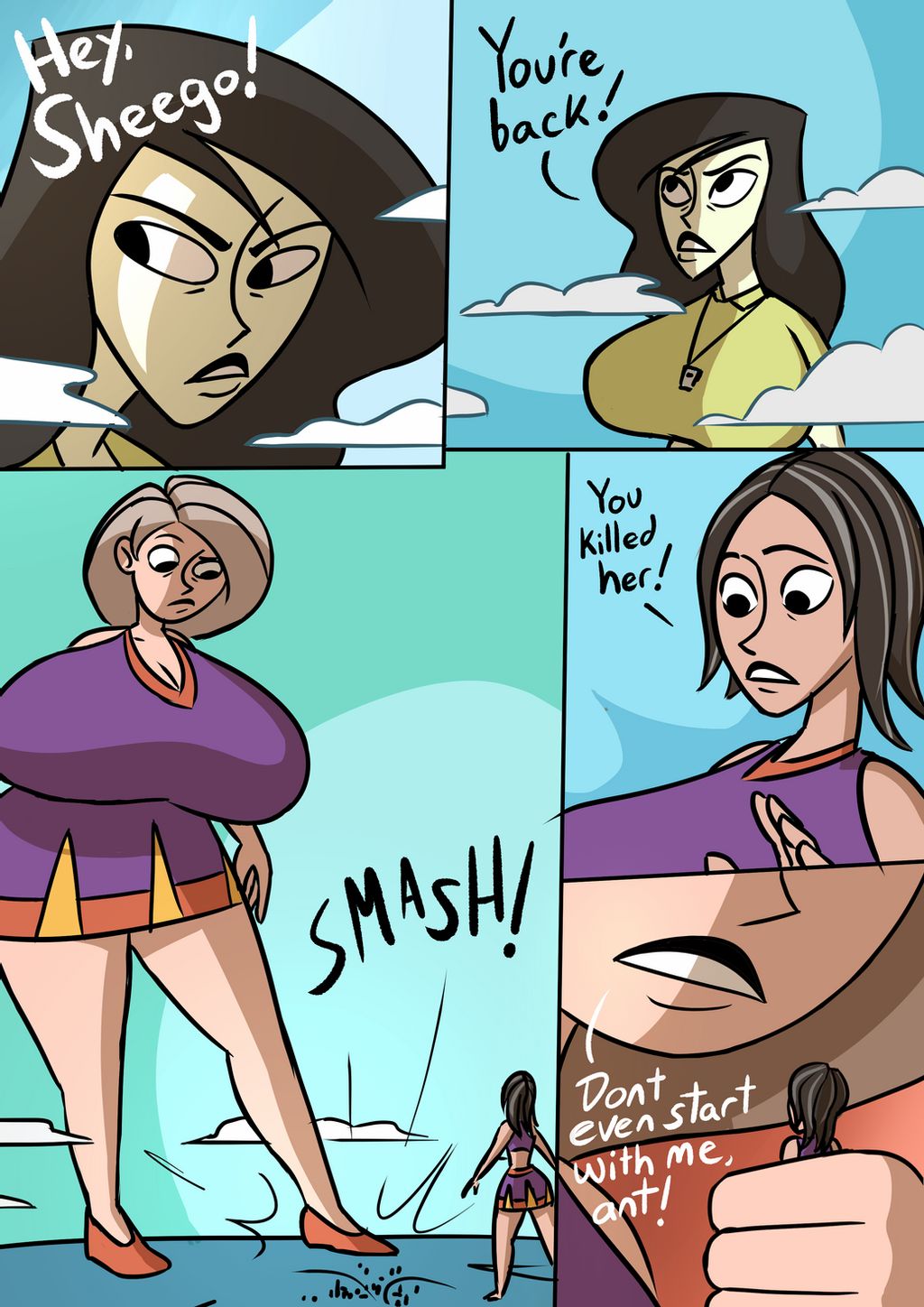 Kim's giant cheer practice page 10 full