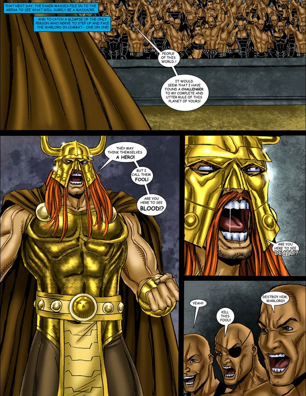 9 Superheroines Vs Warlord 3 page 3 full