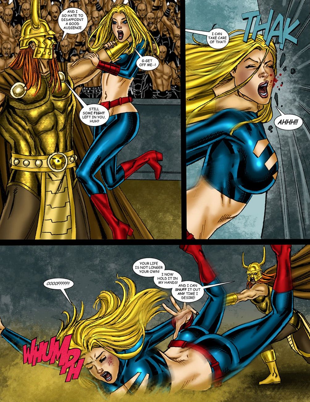 9 Superheroines Vs Warlord 3 page 9 full