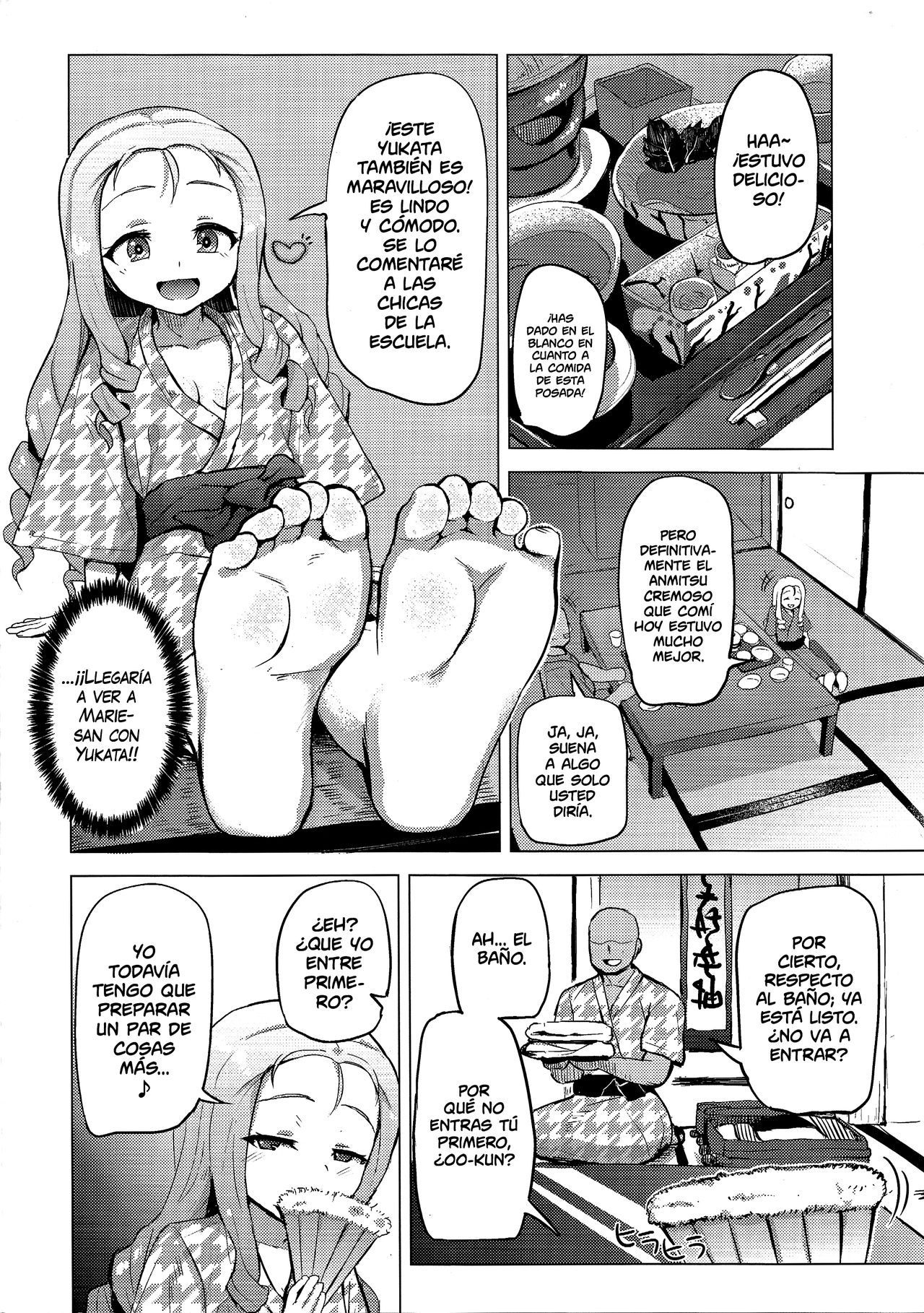 Onsen, Gokuraku, Marie-sama. | Marie-sama, Termas, Paraíso. page 4 full