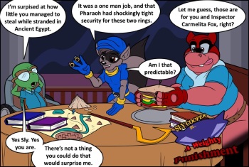 Sly Cooper - Weighty Punishment + Alternative ending cover