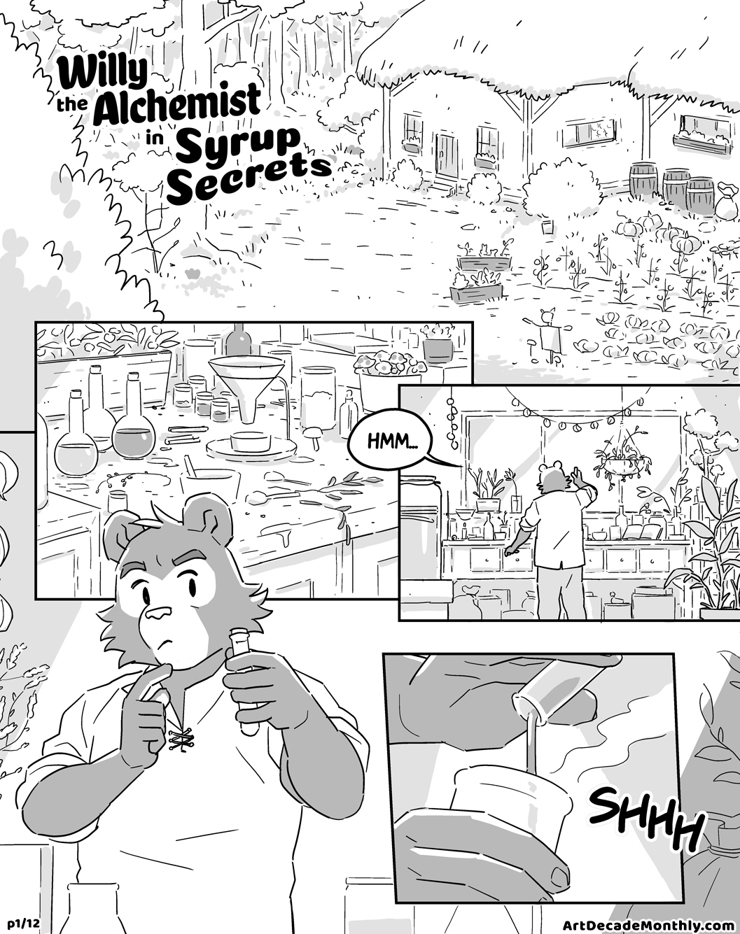Willy the Alchemist in Syrup Secrets page 1 full