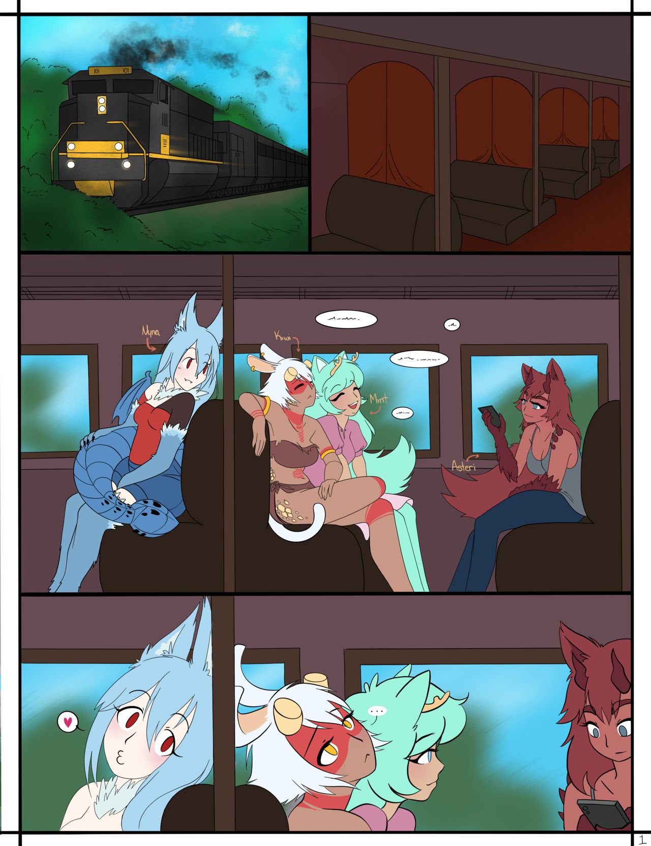 Nyna's train adventure page 1 full
