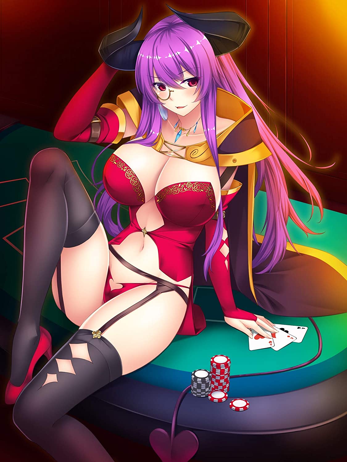 Onna Yuusha to Gensou Casino ~Motomu Ajin Kyonyuu Bijin Gambler~ page 5 full