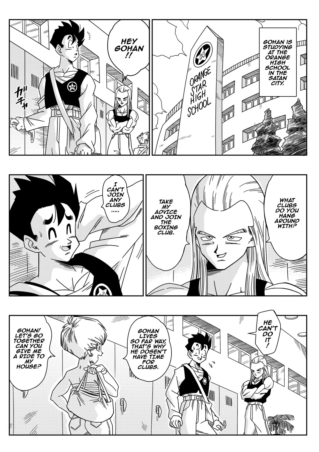 LOVE TRIANGLE Z - Gohan Meets Erasa... "Let's Make A Lot of Sex, OK?" page 3 full