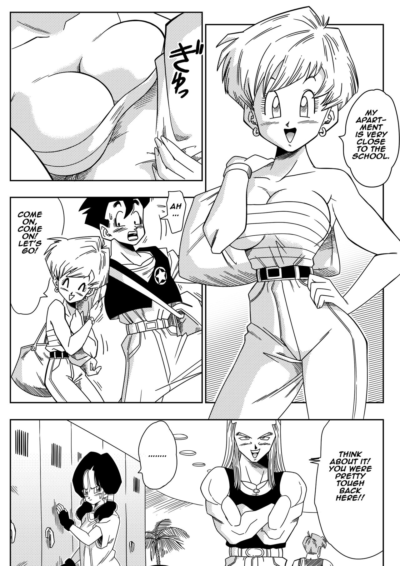 LOVE TRIANGLE Z - Gohan Meets Erasa... "Let's Make A Lot of Sex, OK?" page 4 full