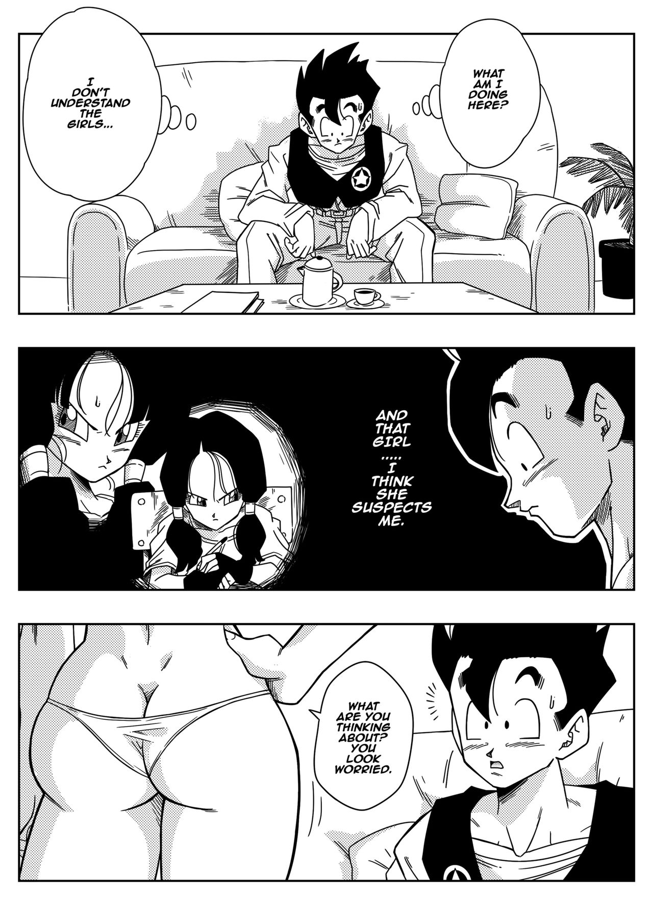 LOVE TRIANGLE Z - Gohan Meets Erasa... "Let's Make A Lot of Sex, OK?" page 6 full