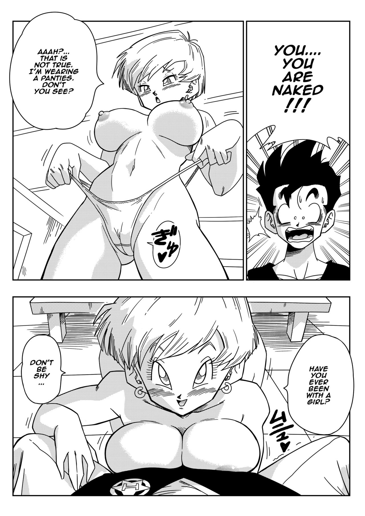 LOVE TRIANGLE Z - Gohan Meets Erasa... "Let's Make A Lot of Sex, OK?" page 8 full