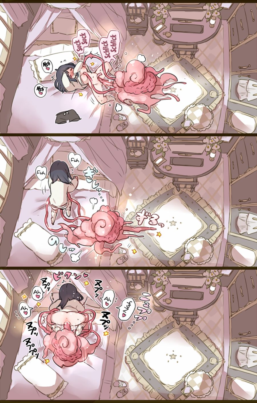 Ouchi de Yaru Koto Nai node Shokushu Shoukan Shite Ecchi ni Fukeru Mahou Shoujo page 2 full