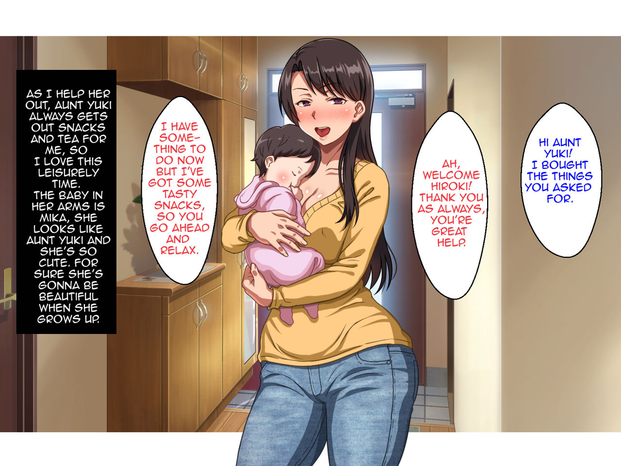 Single Mother no Oba-san to no Icha Love Junyuu Koubi wa Mechakucha Kimochi Ii | Making Out With my Breastfeeding Single Mother Aunt Feels Really Good page 3 full