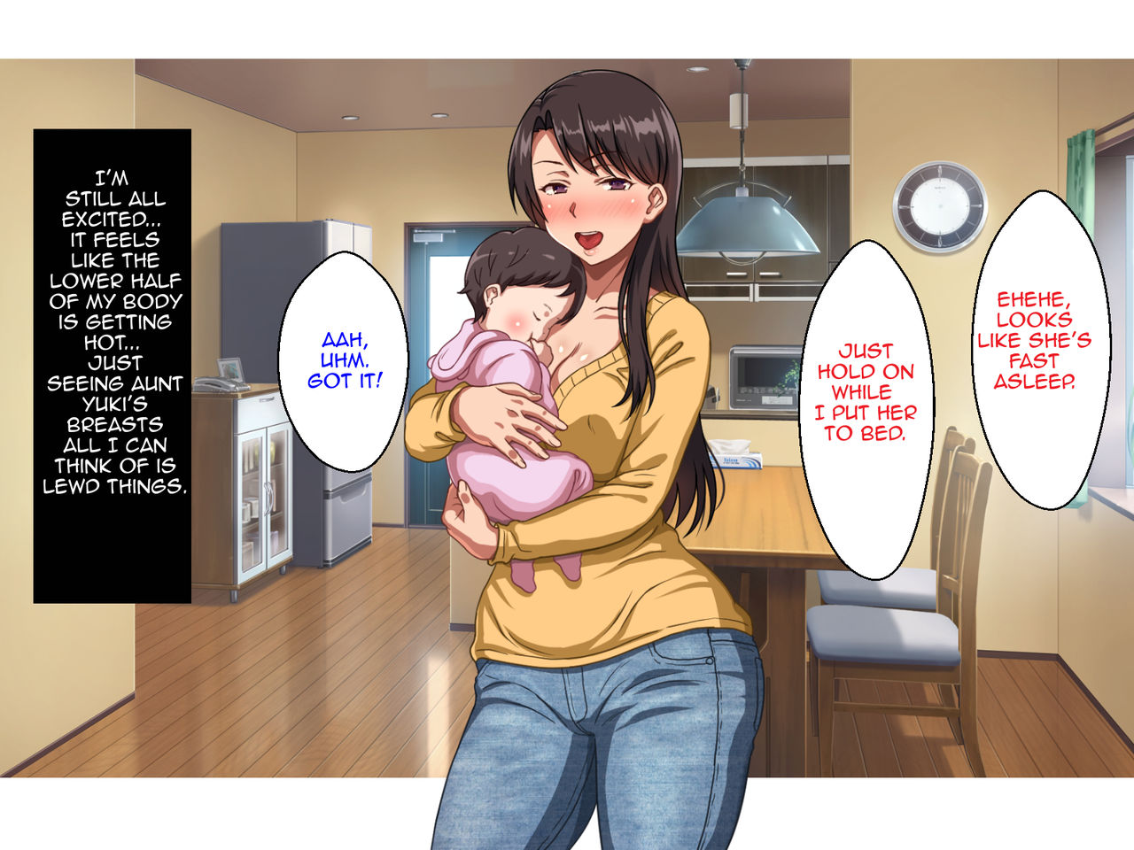 Single Mother no Oba-san to no Icha Love Junyuu Koubi wa Mechakucha Kimochi Ii | Making Out With my Breastfeeding Single Mother Aunt Feels Really Good page 6 full
