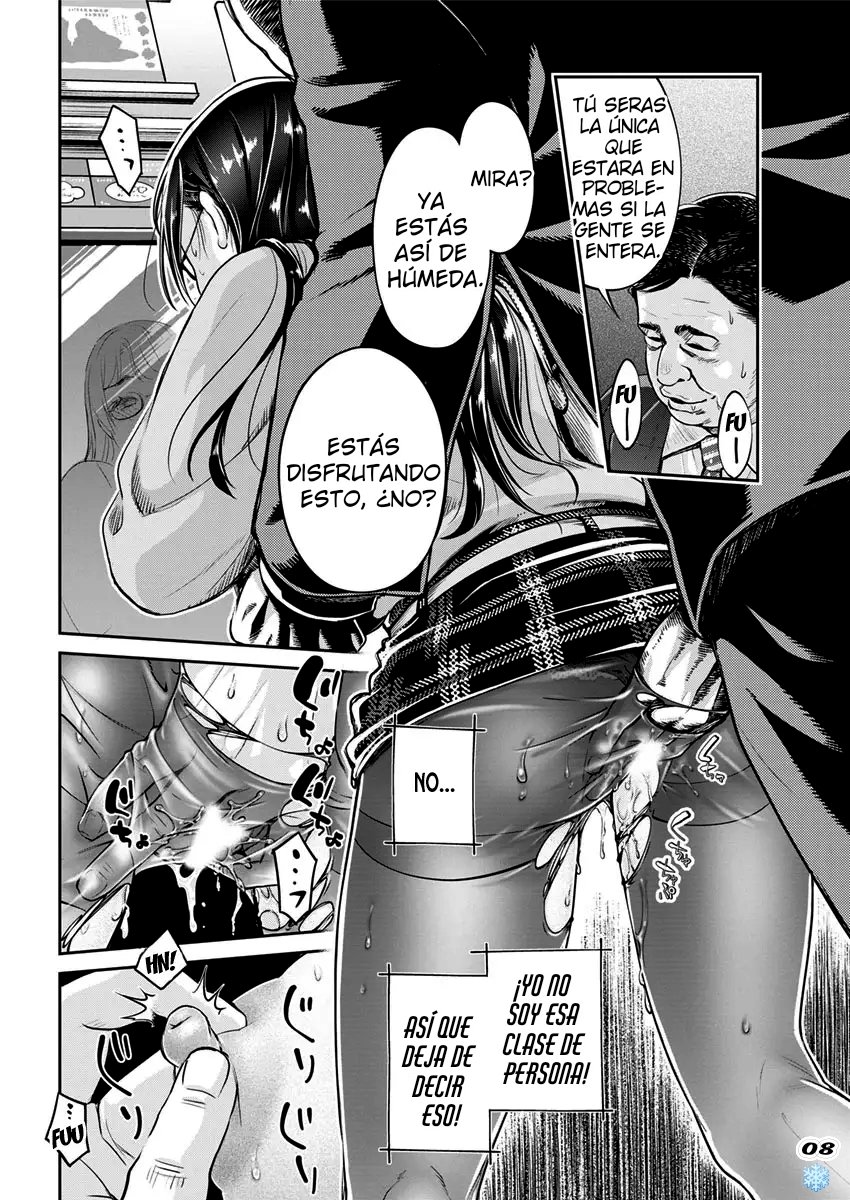 Jimi Megane de Kakure Kyonyuu JD no Aru Manin Densha de no Dekigoto page 8 full