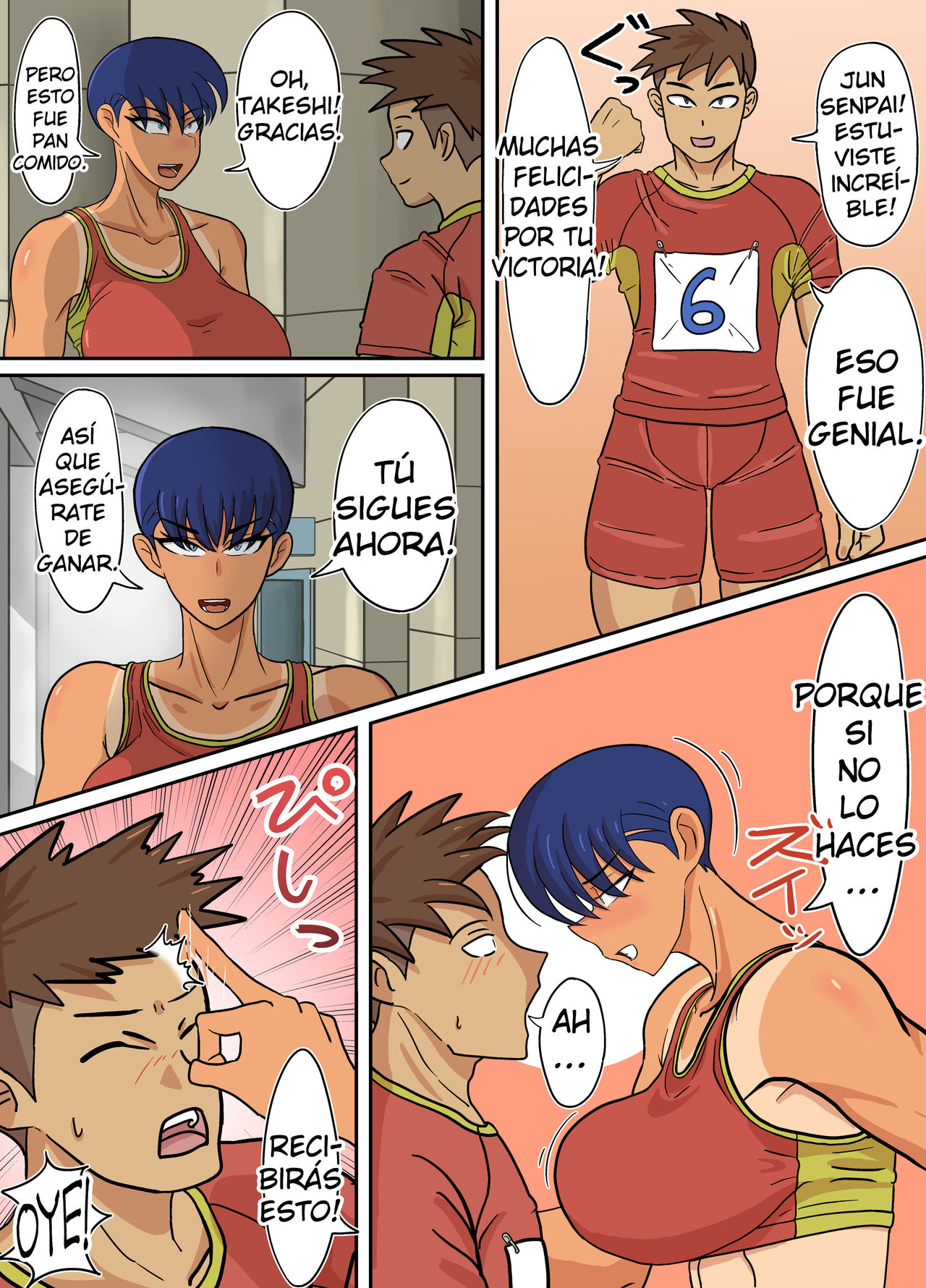 Jun-Senpai to Kusojari to | Jun-Senpai &amp; el Mocoso de Mierda page 5 full