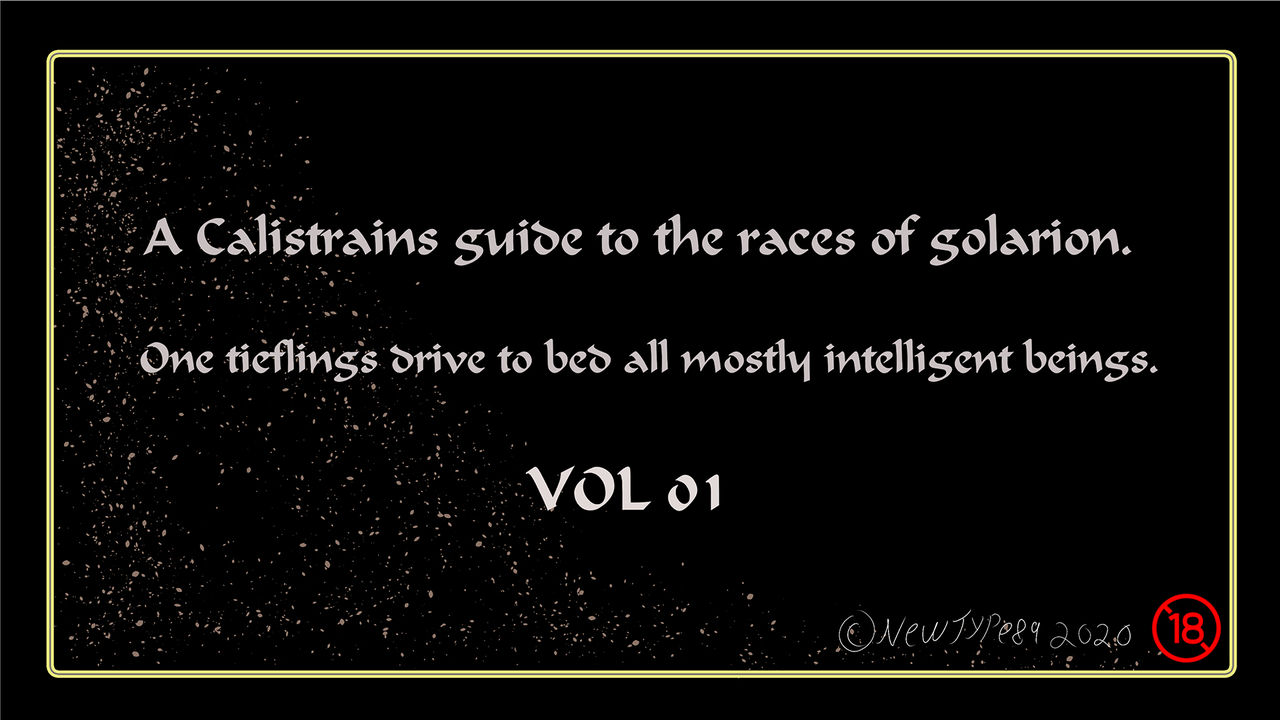 A calistrains guide to the races of Golarion Vol 1 page 1 full