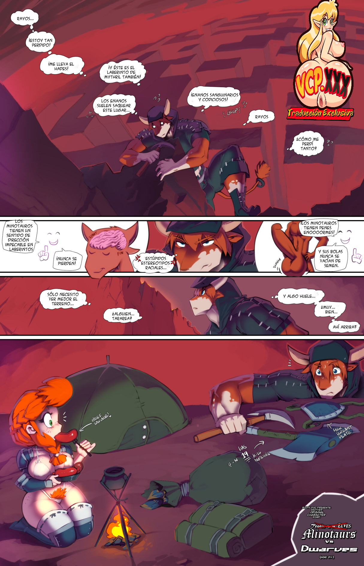 - Minotaurs VS Dwarves -  Complete page 1 full