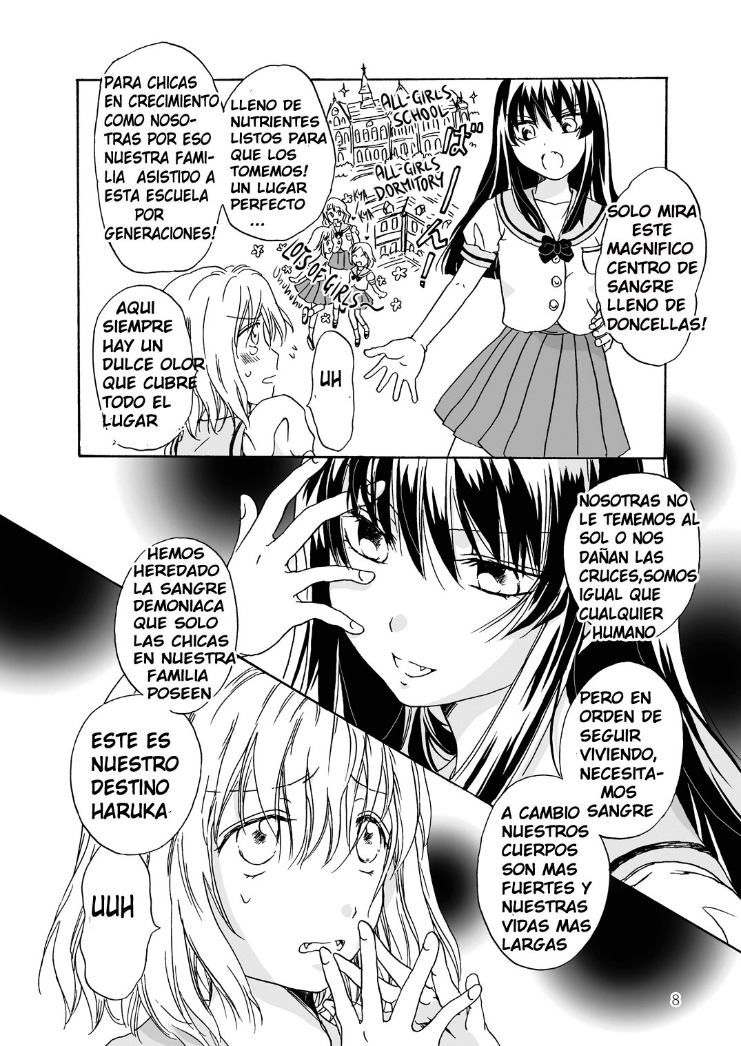 Chuu shite! Vampire Girls page 8 full