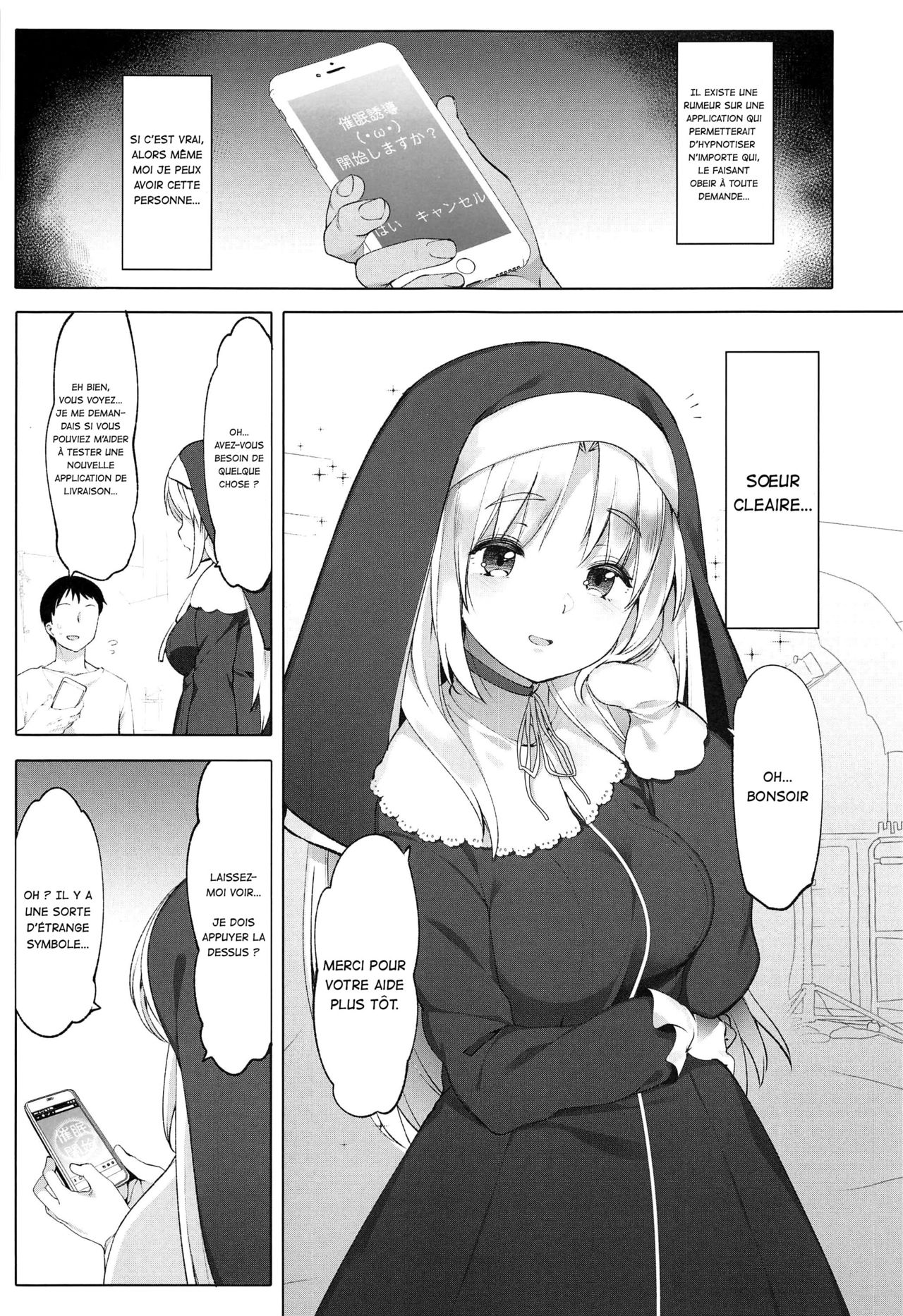 Sister Cleaire to Himitsu no Saimin Appli | Sister Cleaire and the Secret Hypnosis App page 4 full
