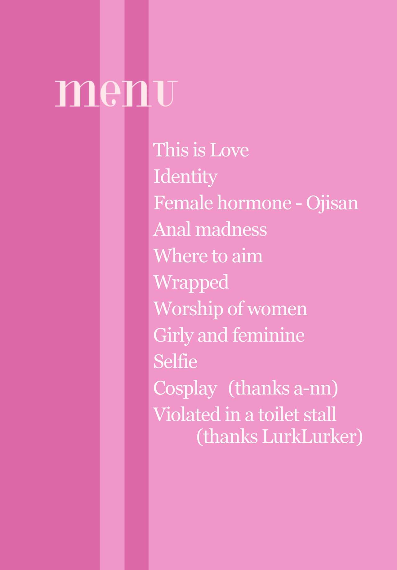 "SISSY A LA CARTE 27" ~Netorare Otokonoko, Teisoutai Kanri Mesuka Choukyou~ page 2 full