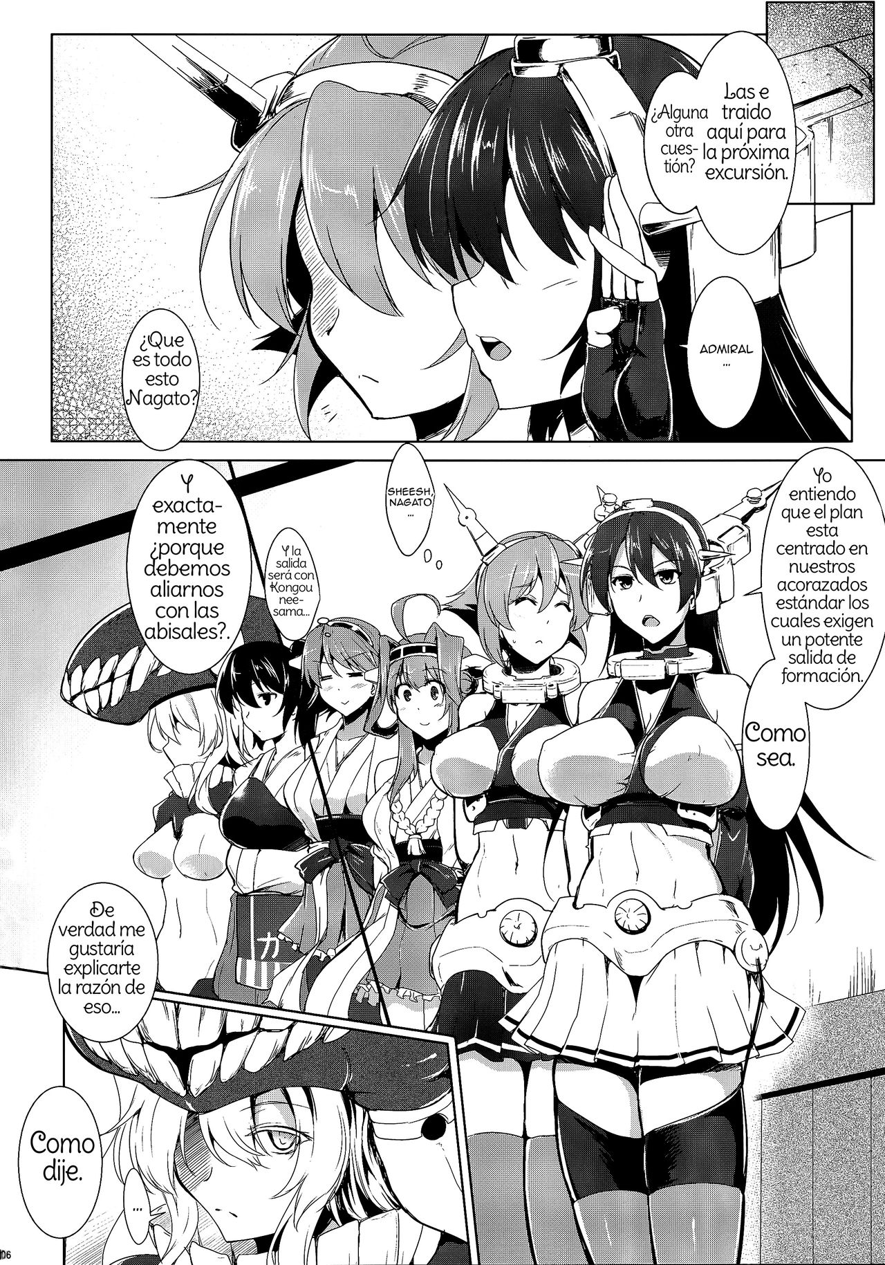 Kankourei 6 -Kanojo no kaeru Umi- | Kancolle 6 -She Can Return To The Sea-  Spanish page 3 full