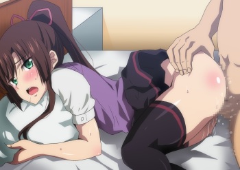 Sayaka-san, nasty Yukina-chan, as she is being done from behind cover