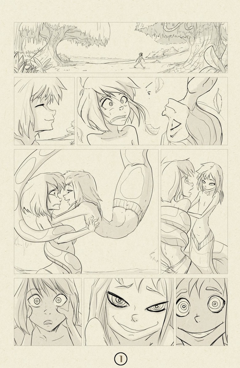 Mowgli &amp; Naga Boy page 1 full