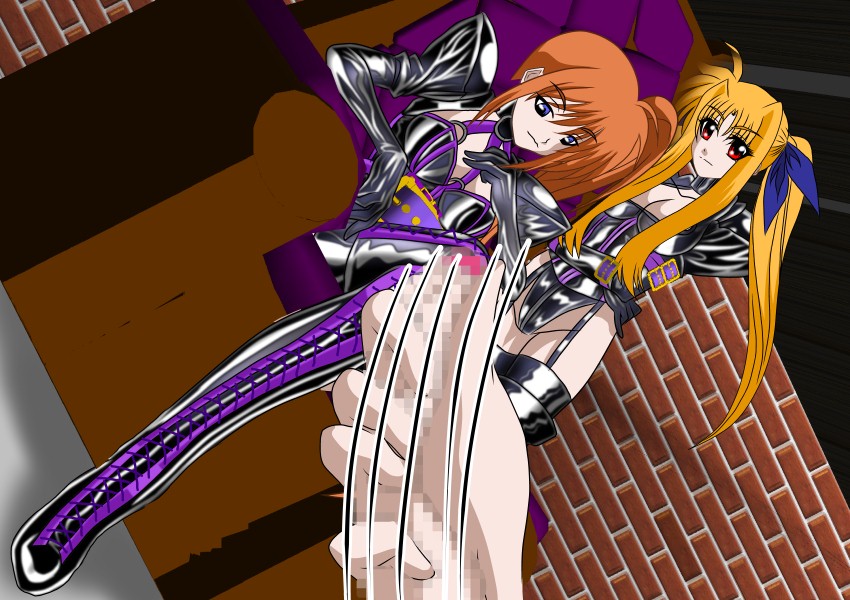 2D Queen Lord - Takamachi Nanoha &amp; Fate T. Harlaown Double Ojou-sama page 7 full