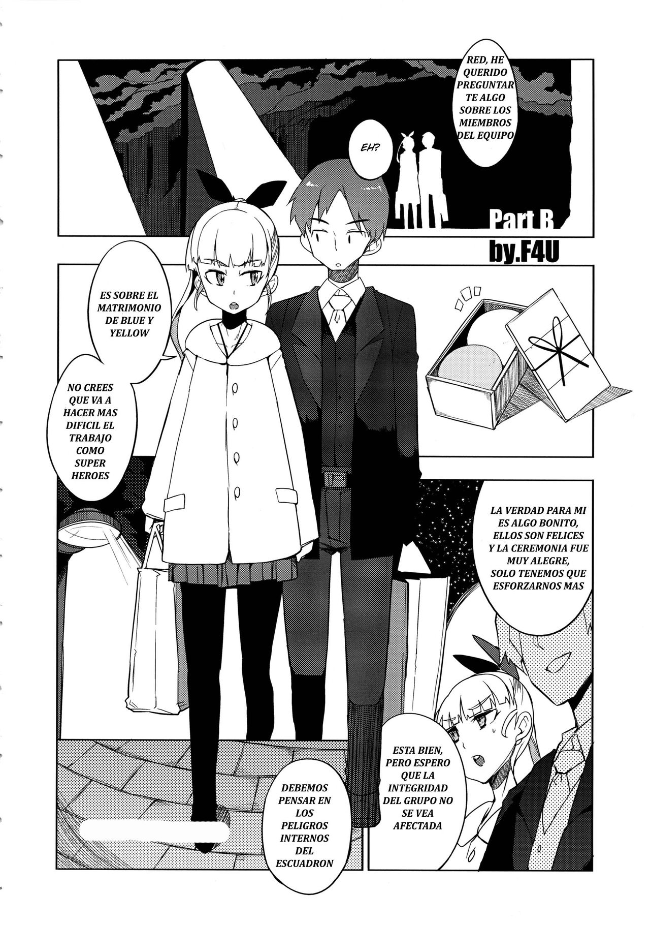 the Pink - Tokusatsu Heroine Tsukamaeta!!! part B page 2 full