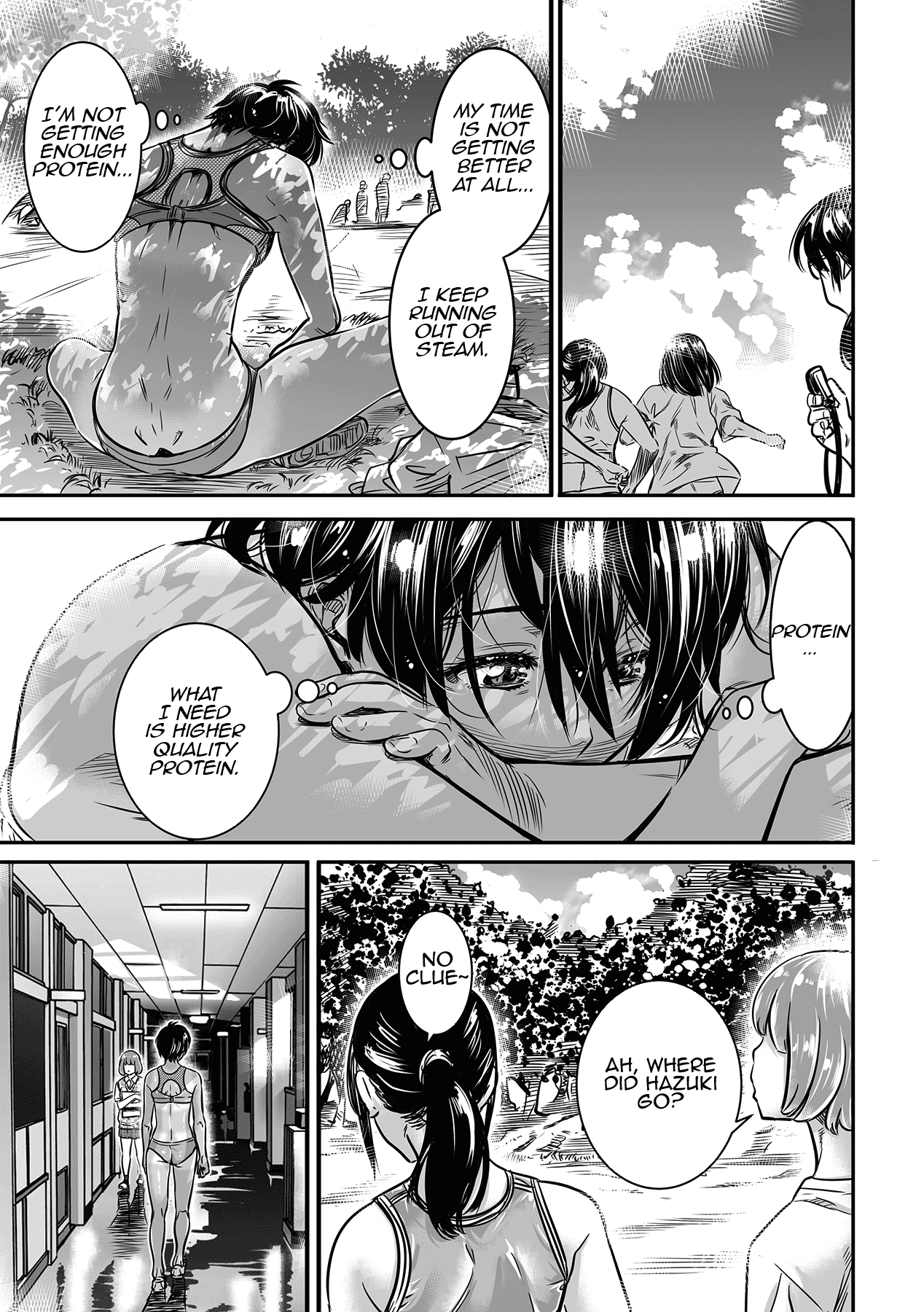 Shinchou 175cm no Rikujou Shoujo wa Kouhai Danshi no Seishi o Nomitagaru | 175cm Tall Track and Field Girl Really Wants to Drink Her Kouhai’s Semen page 8 full