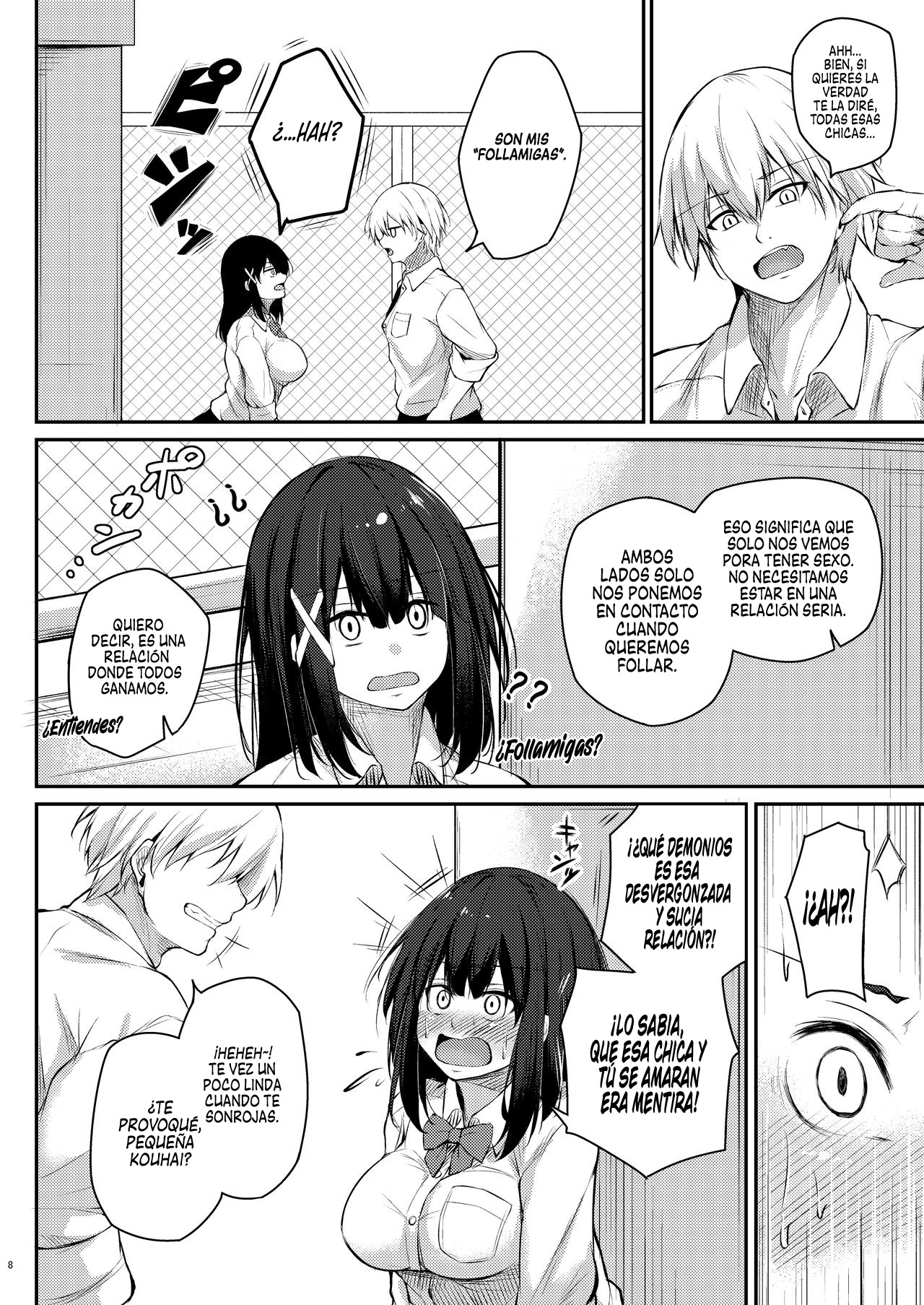 Kouhai Fuukiiin ni Yoru Furyou Senpai no Otoshikata | Como rehabilitar a un Senpai Delincuente Por una Kouhai miembro del Comité Disciplinario page 8 full