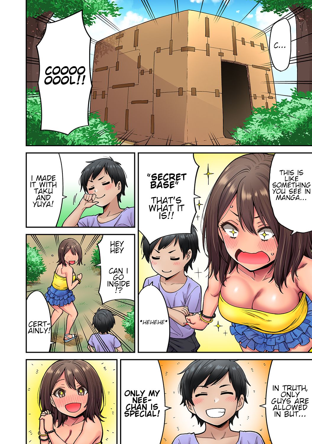 Akogare no Nee-chan ga Gal ni Natte Kaette Kita Natsuyasumi Ch. 4 page 3 full