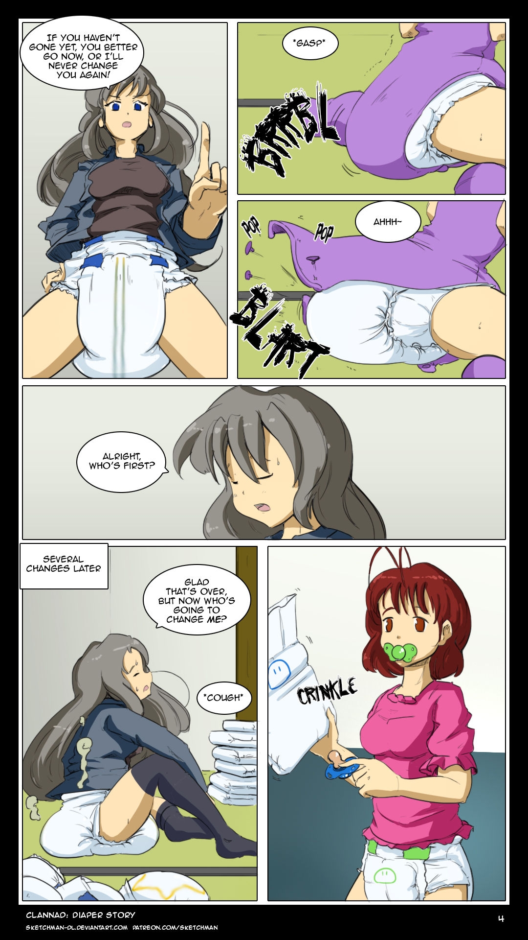 Commission: CLANNAD diaper story page 10 full