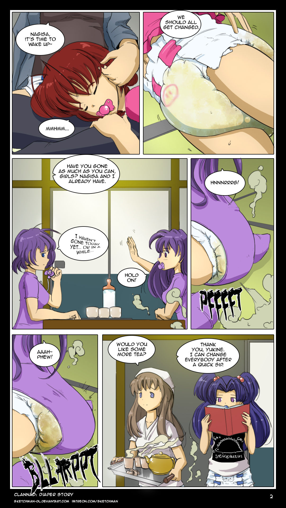 Commission: CLANNAD diaper story page 2 full