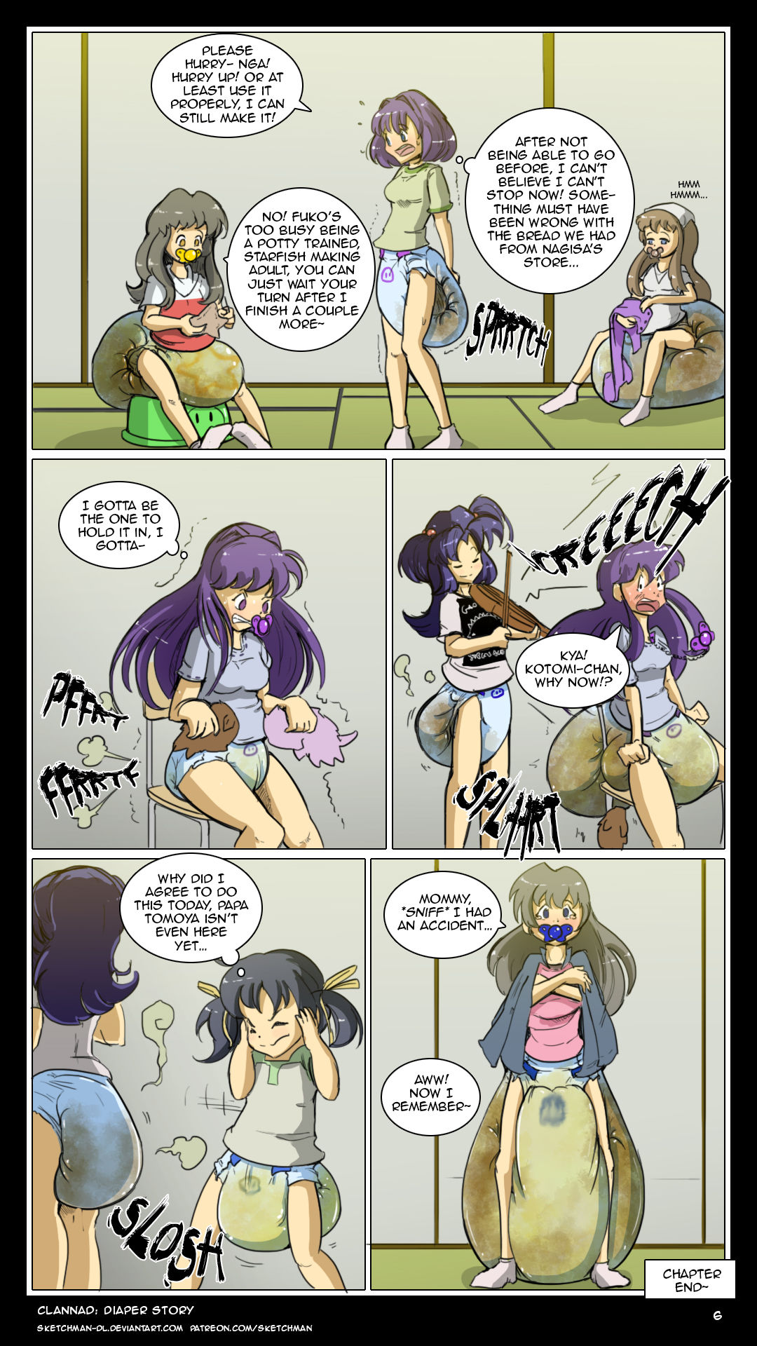 Commission: CLANNAD diaper story page 6 full