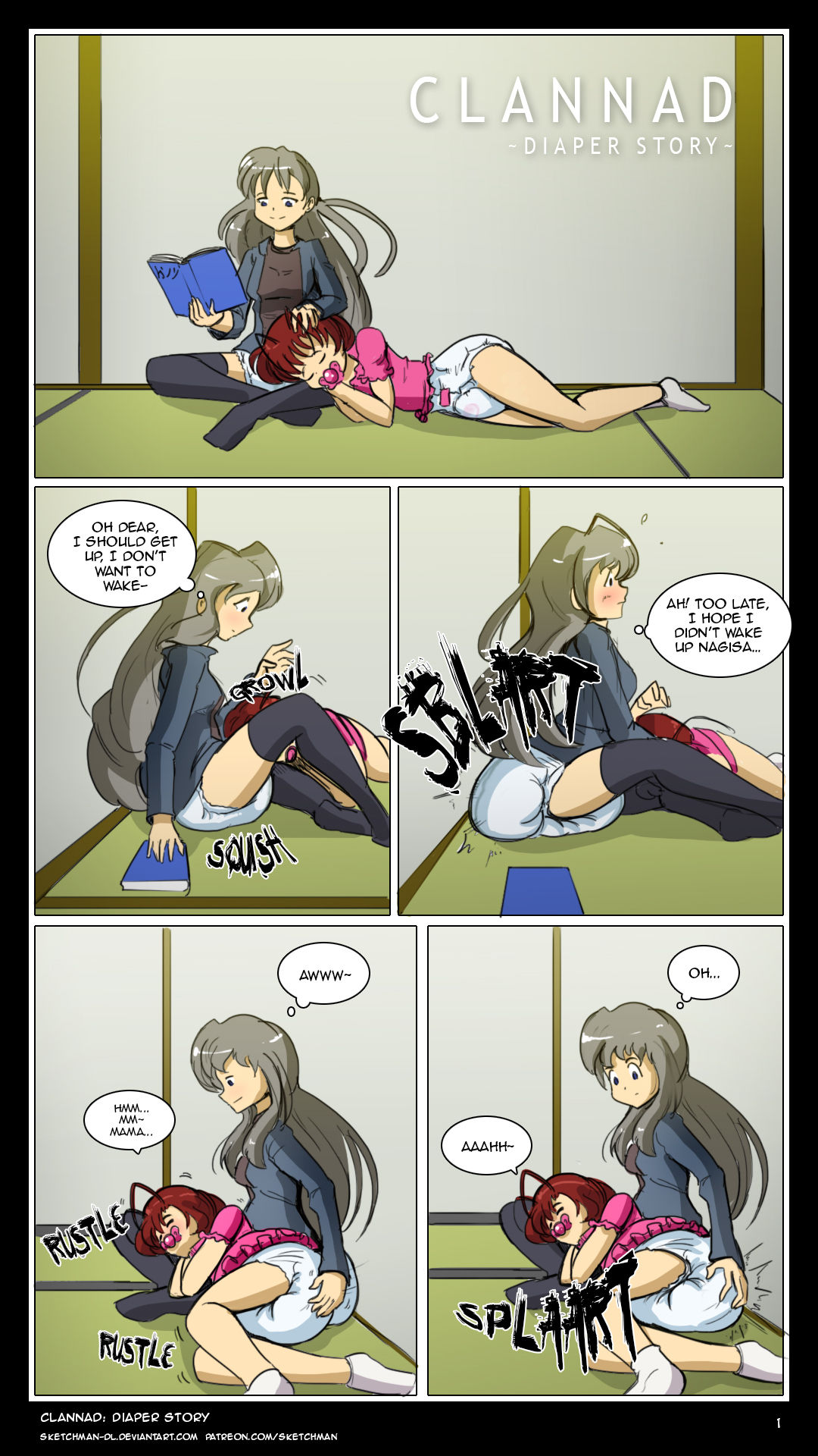 Commission: CLANNAD diaper story page 7 full