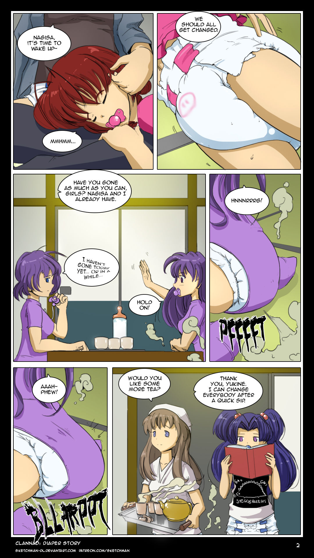 Commission: CLANNAD diaper story page 8 full