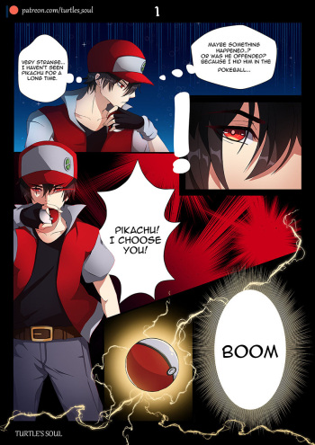 Trainer Red with Pikachu cover