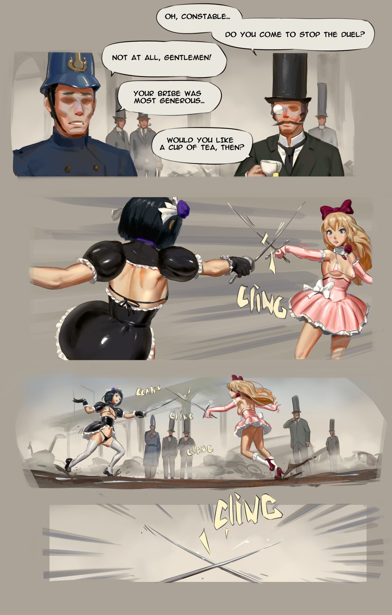 CrimsonRed -18th Century Duel page 1 full