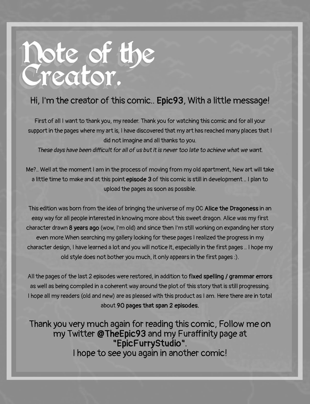 Dragon Lovers Comic - Epic93 page 3 full