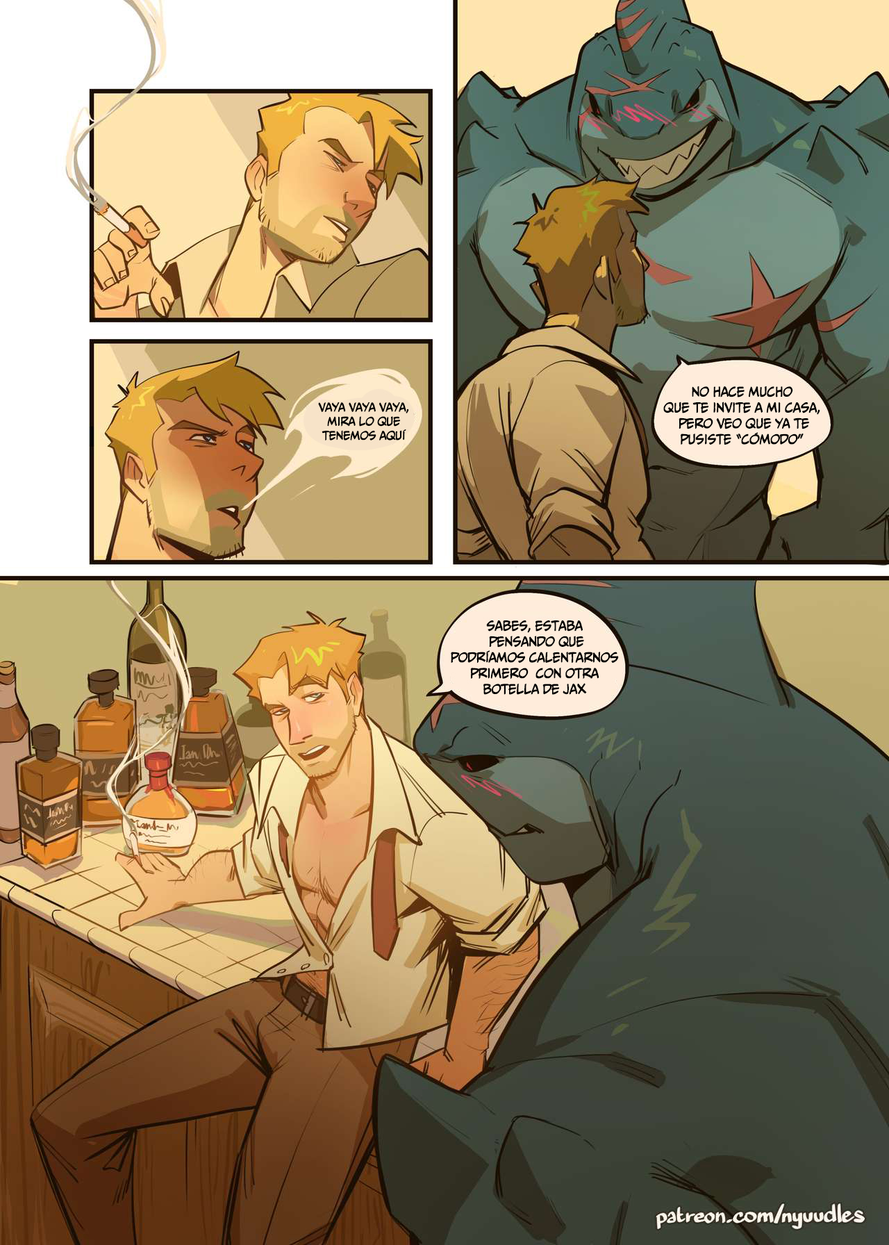 Spellbound: A John Constantine x King Shark Fan Comic page 4 full