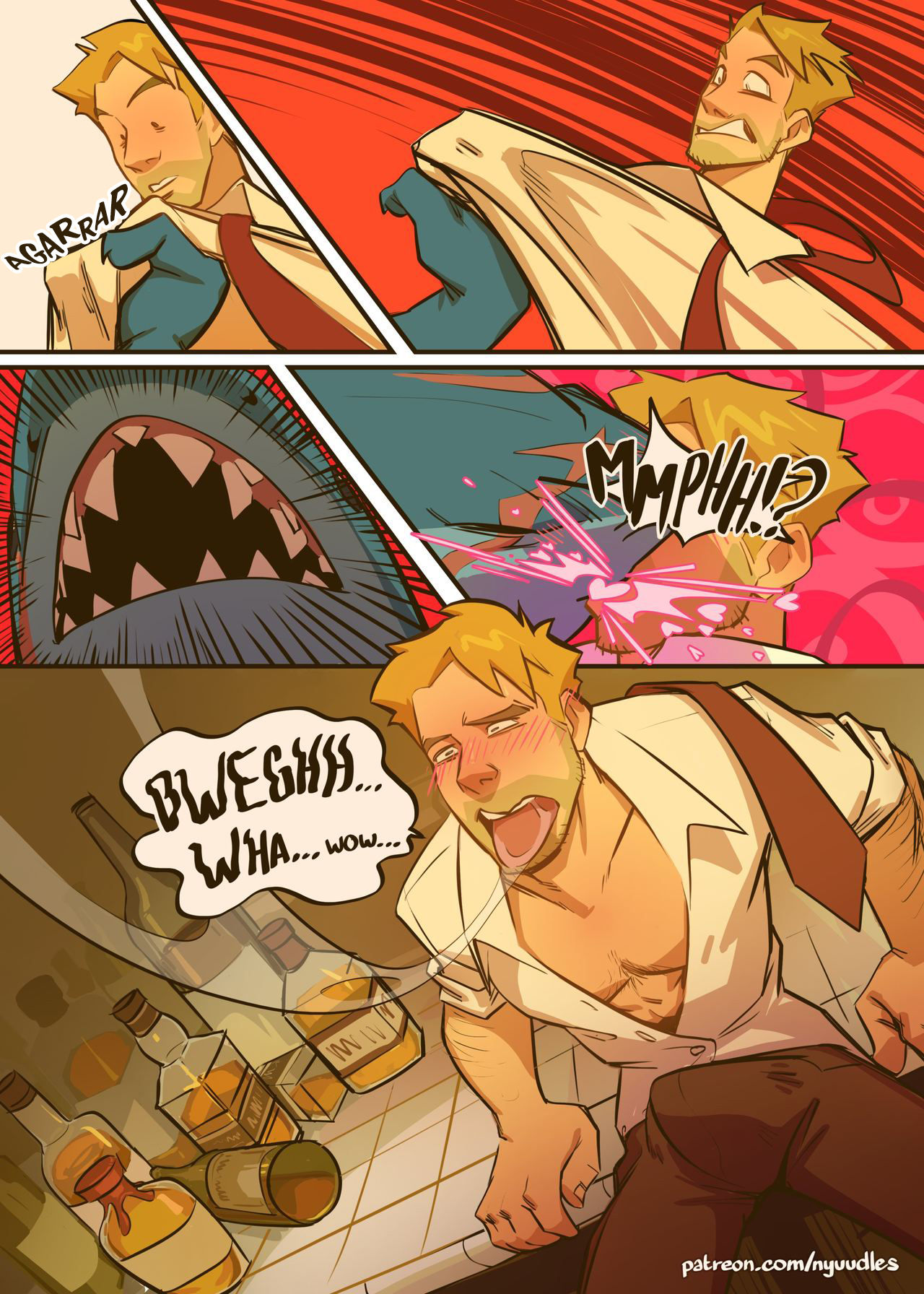 Spellbound: A John Constantine x King Shark Fan Comic page 7 full