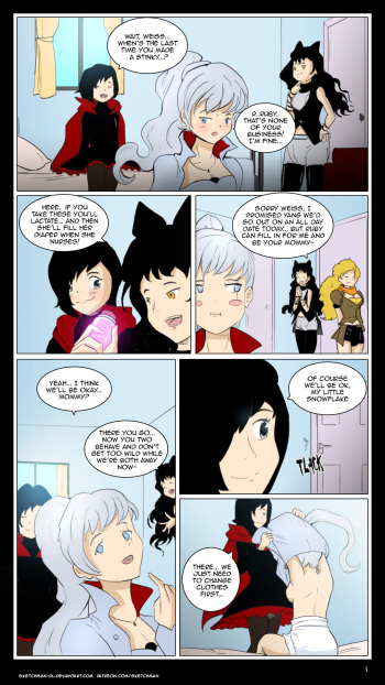 Commission: RWBY diaper fiction cover