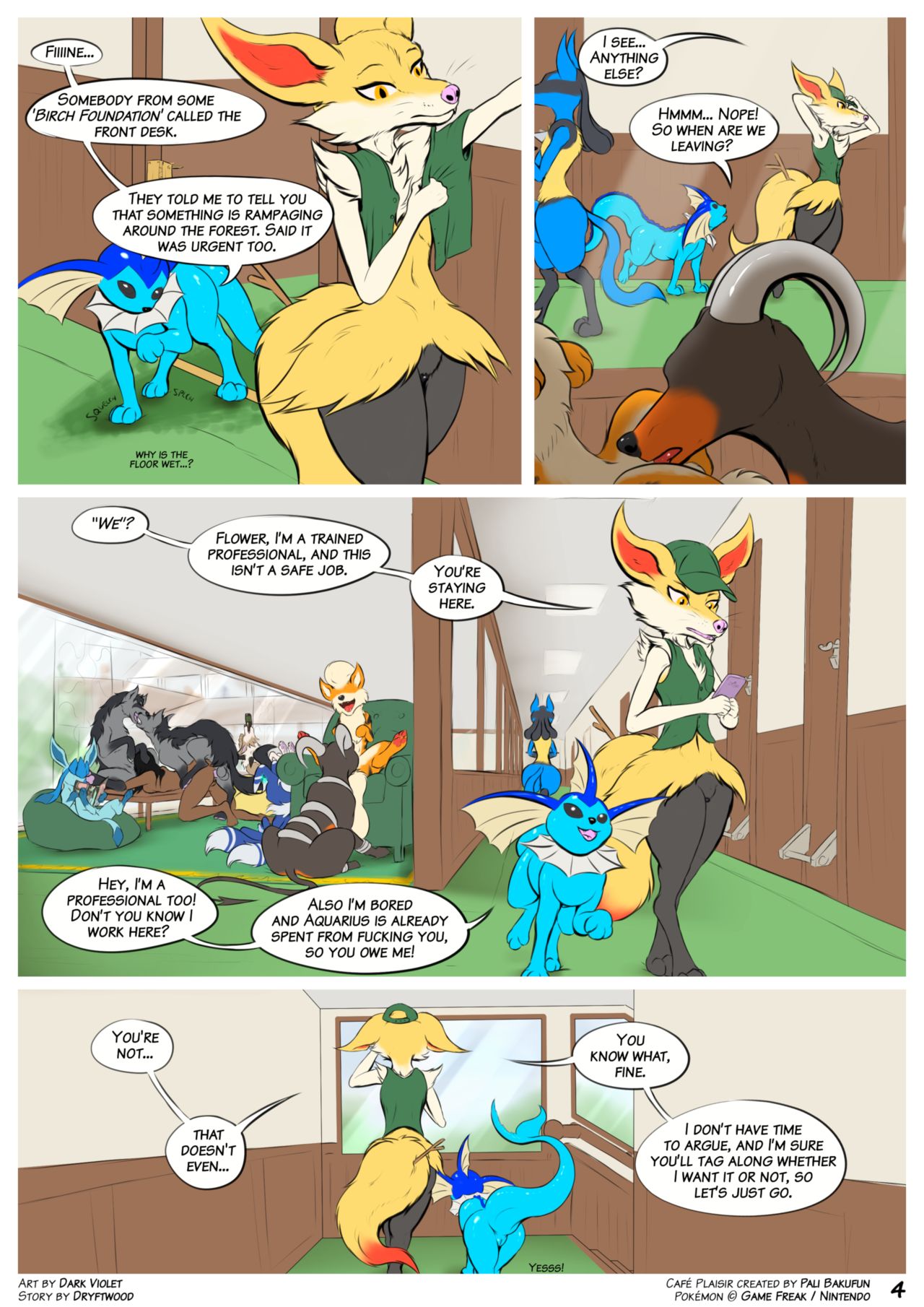 Café Plaisir: Dowsing Flames page 5 full