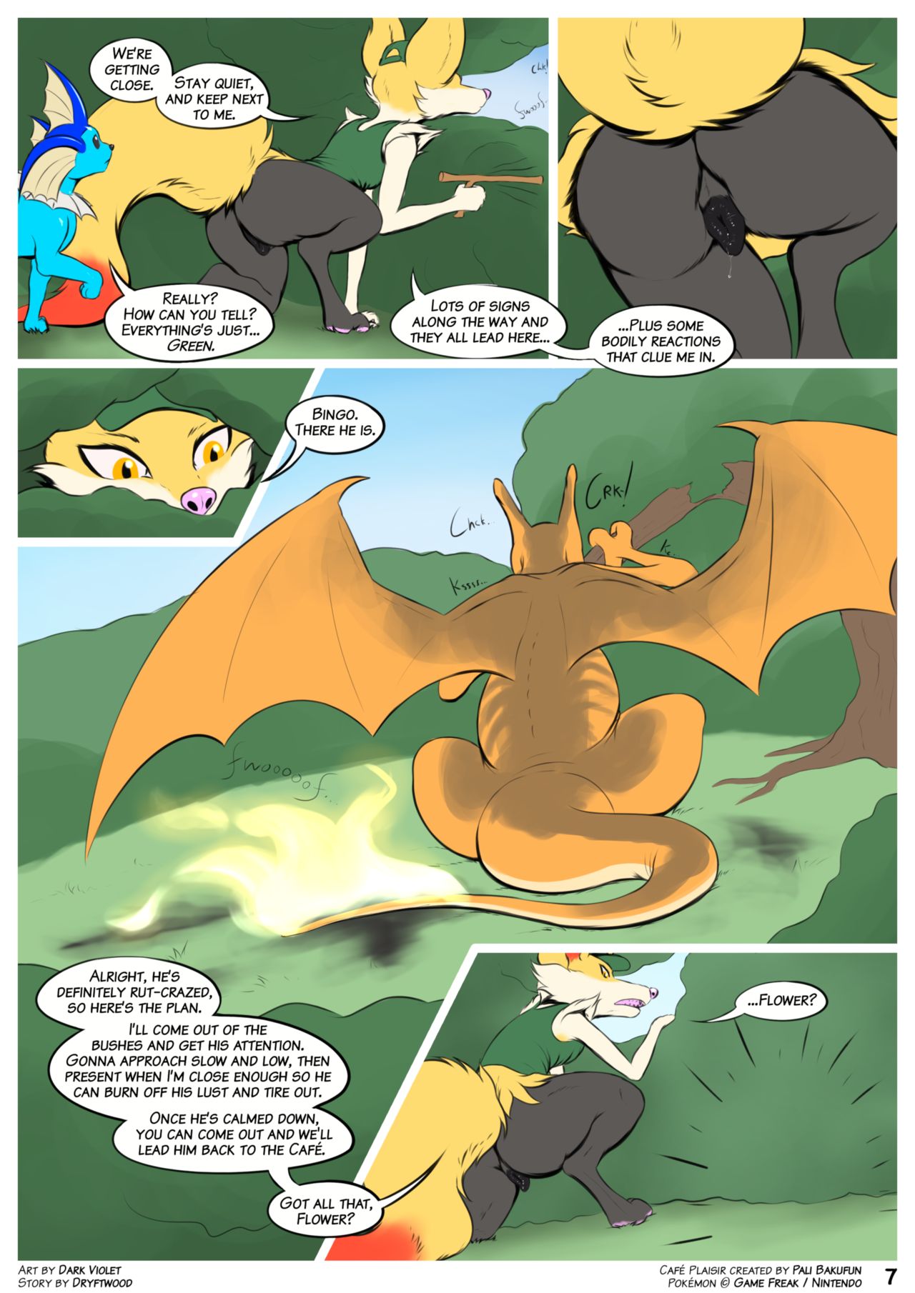 Café Plaisir: Dowsing Flames page 8 full