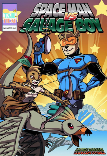 Space Man vs Savage Boy cover