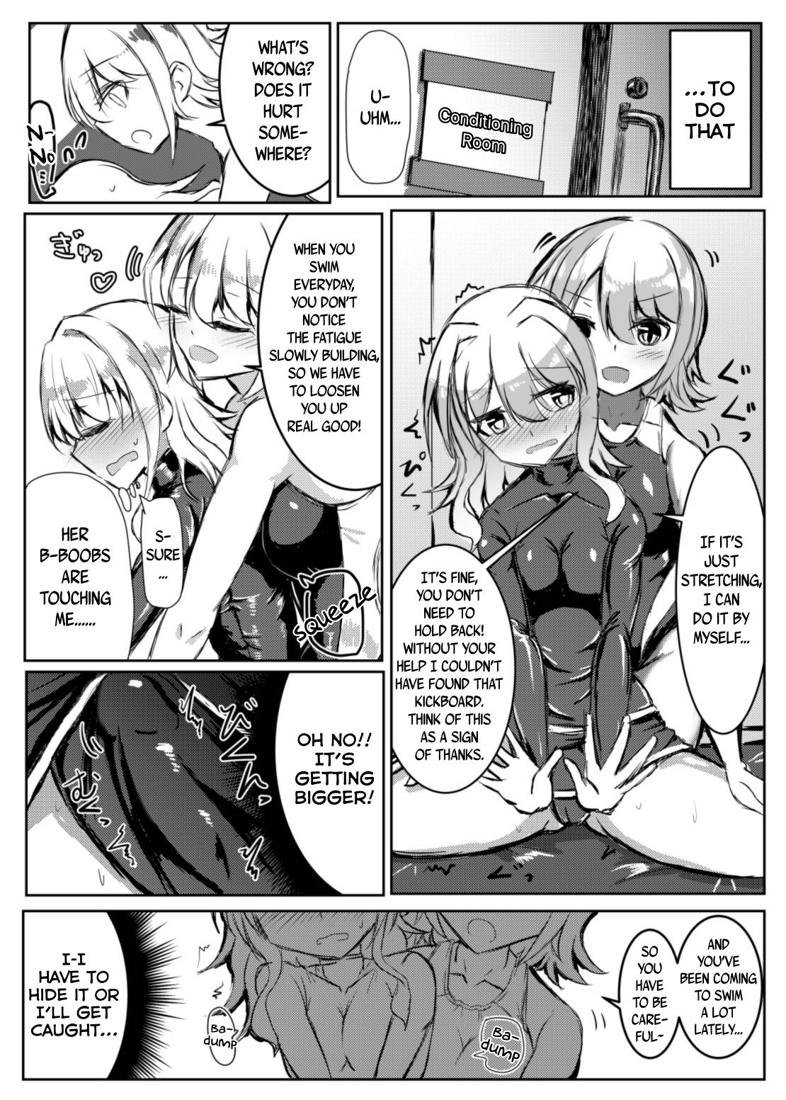 Futanari Onnanoko ga Kyouei Mizugi no Onee-san to Ecchi suru Hon | A Book Where a Futanari Girl Gets Naughty With an Onee-san While Wearing a Swimsuit page 4 full