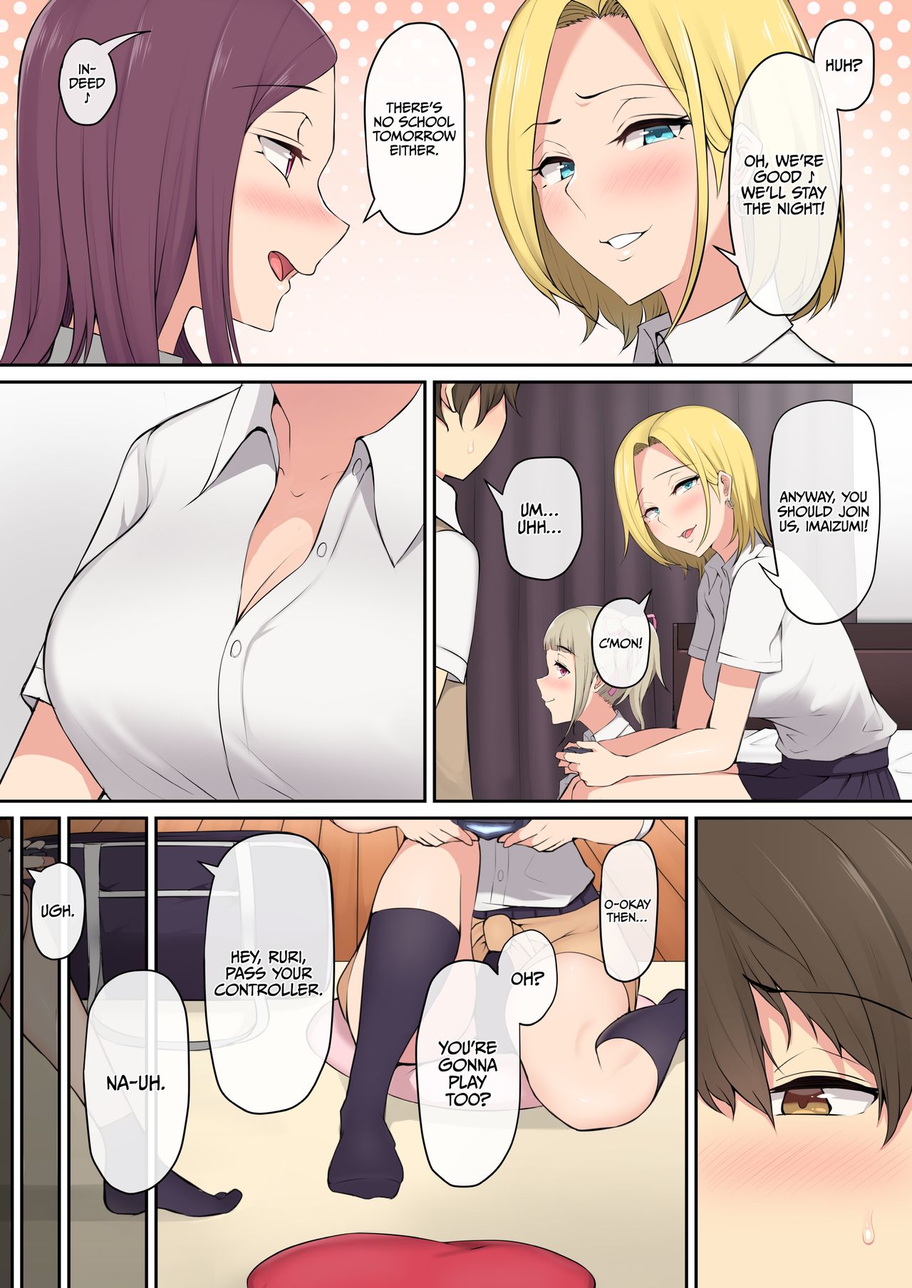 Imaizumin-chi wa Douyara Gal no Tamariba ni Natteru Rashii | IMAIZUMI BRINGS ALL THE GYARUS TO HIS HOUSE page 4 full